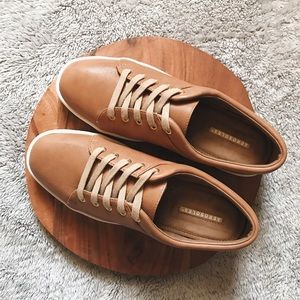 Tan leather sneaker